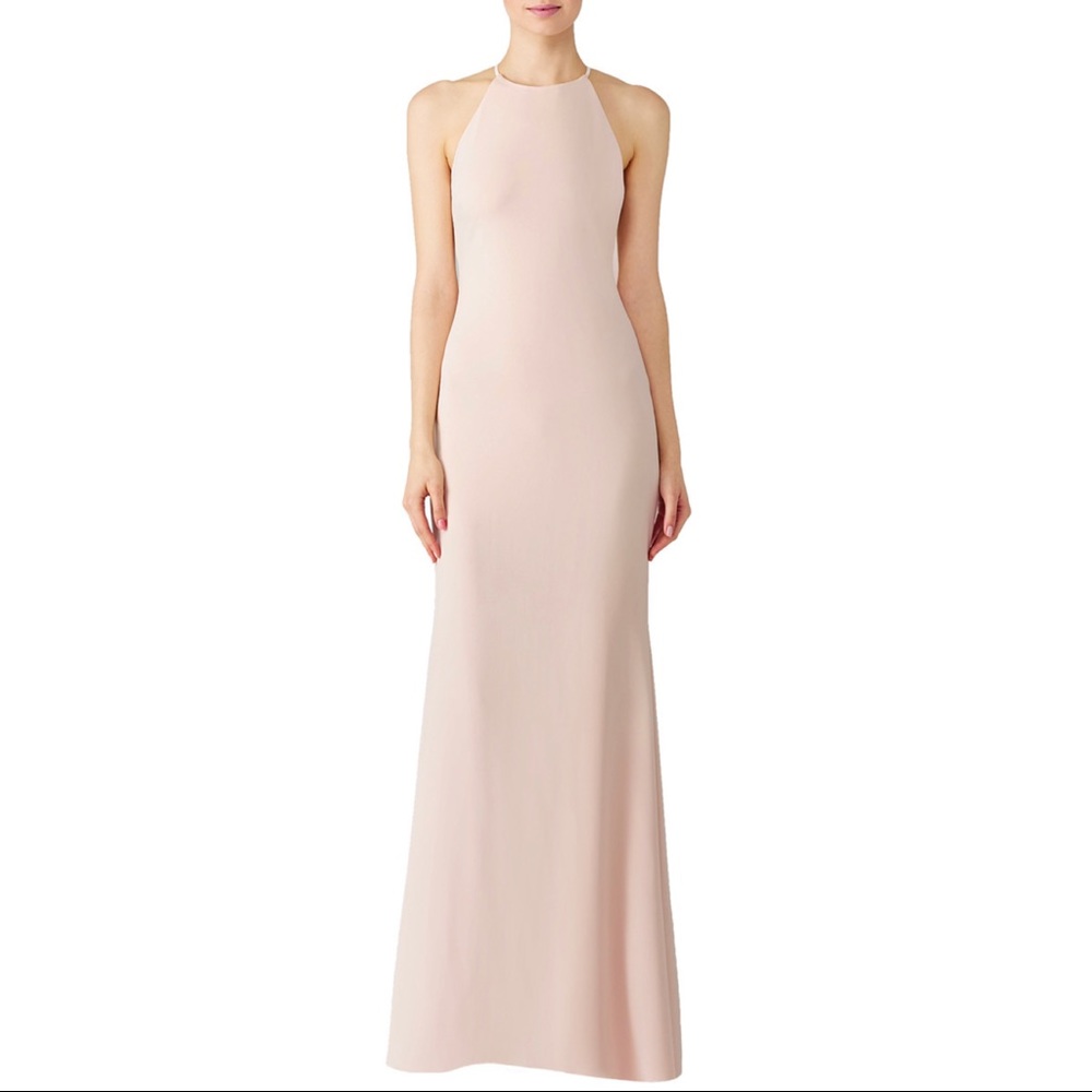 [badgley mischka] halter odessa gown - Picture 4 of 7
